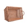 Wäschekorb aus Weide, quadratisch, gefüttert