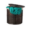 Wäschekorb aus Weide Vera dunkel gefüttert