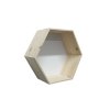 Naturregal – Sechseck 35 x 30,5 x 14 cm